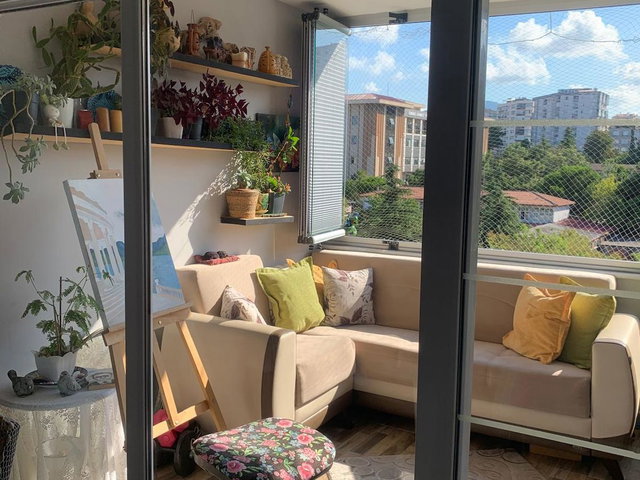 100.YIL BULVARI ÜZERİNDE YÜKSEK KAT ÖNÜ KAPANMAZ FERAH 125 M² AMERİKAN MUTFAK SATILIK 3+1
