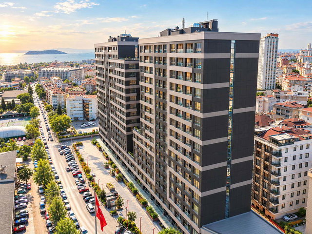 NK TAMDRAGOS İSKANLI SIFIR ZEMİN KAT 62M² BALKONLU 1+1 LOFT DAİRE
