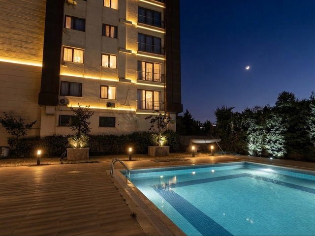 BEYAZ PALAS ADNAN KAHVECİ SATILIK DAİRE 3+1 HAVUZ VE PEYZAJ MANZ