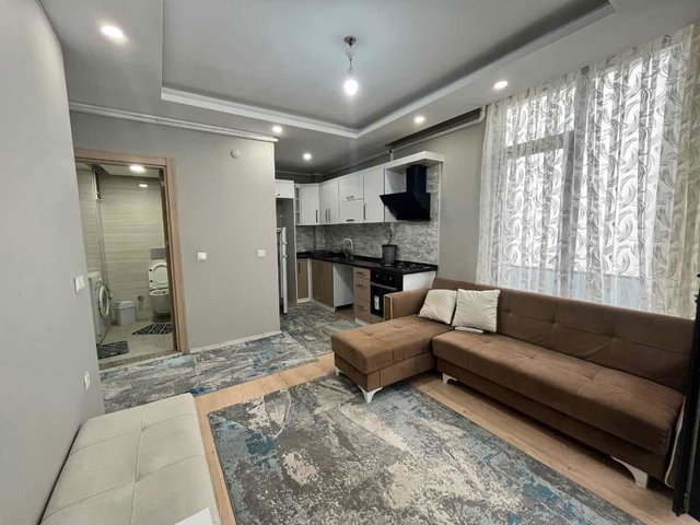 DÜZCE MERKEZ ORHANGAZİ’DE EŞYALI 1+1 KİRALIK DAİRE | BALKONLU, DOĞALGAZ KOMBİLİ