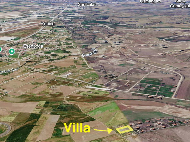 ÇUBUK MELİKŞAH'TA | VİLLA 4+1 | 1.500 M² ARSA | HARİKA KONUM |