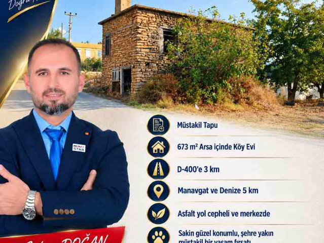 YENİKÖY'DE SATILIK MÜSTAKİL EV VE ARSASI