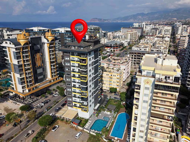 ALANYA MAHMUTLAR BARBAROS CADDESİ’NDE DENİZE 100 METRE SATILIK 2+1 DAİRE | SONAS BUKET