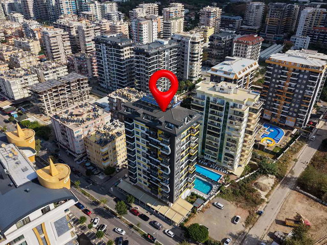 ALANYA MAHMUTLAR BARBAROS CADDESİ’NDE DENİZE 100 METRE SATILIK 2+1 DAİRE | SONAS BUKET