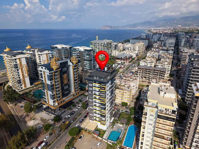 ALANYA MAHMUTLAR BARBAROS CADDESİ’NDE DENİZE 100 METRE SATILIK 2+1 DAİRE | SONAS BUKET