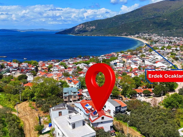 BALIKESIR ERDEK OCAKLAR MEVKII'NDE DENIZ MANZARALI MÜSTAKIL