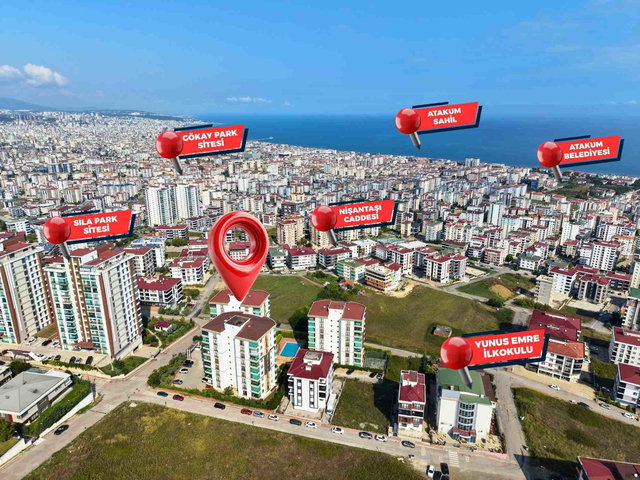 SAMSUN ATAKUM HAVUZLU - SITE İÇINDE - DENIZ MANZARALI 4+1 HUZUR