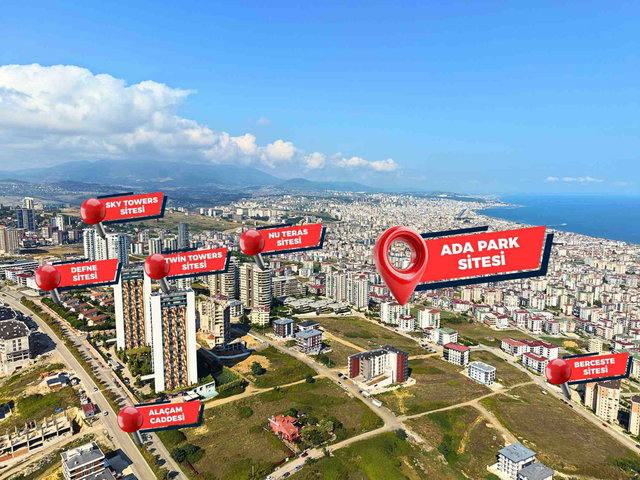SAMSUN ATAKUM HAVUZLU - SITE İÇINDE - DENIZ MANZARALI 4+1 HUZUR