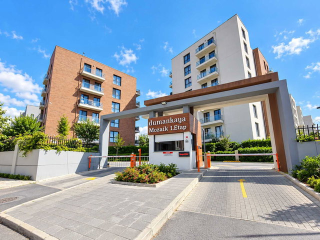 DUMANKAYA MOZİK 1. ETAP SİTESİ İÇERİSİNDE 93M² 1+1 BAHÇE KATI DAİRE