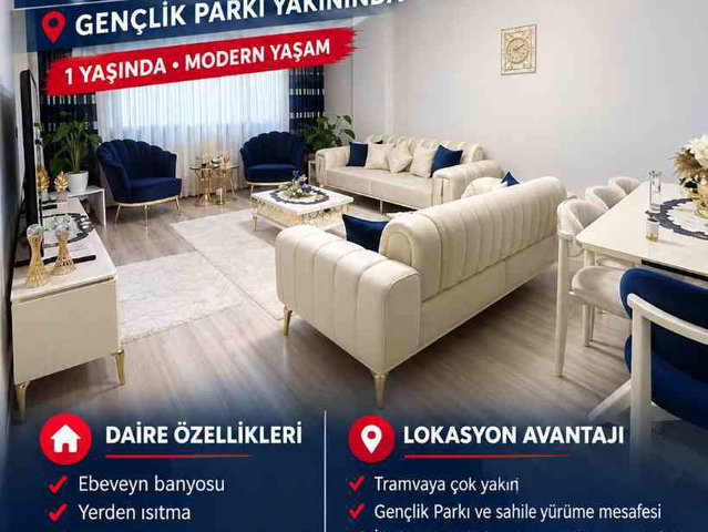 İLK ADIM GENÇLİK PARKİ HARİKA LOKOSYON SATILIK 3+1