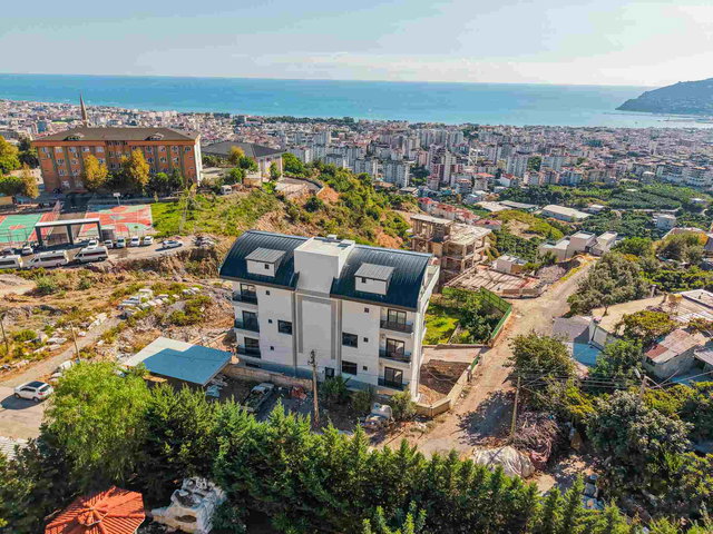 ALANYA CİKCİLLİDE MUHTEŞEM KALE VE DENİZ MANZARALI 3+1 DUBLEKS
