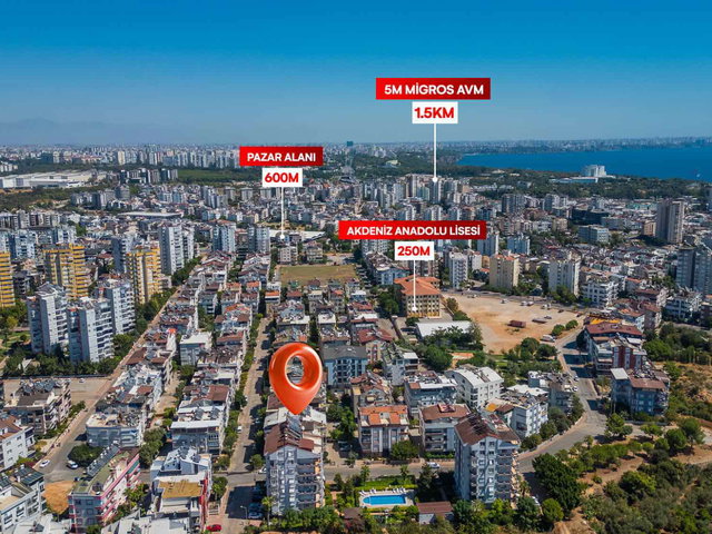 KONYAALTI TOROS SATILIK 3+1 110M2 BAHÇE KULLANIMI