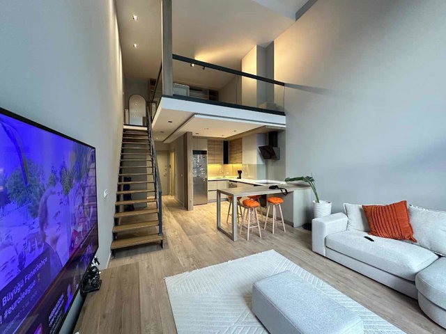 İN MARİ SİTESİ TERASLI VE DENİZ MANZARALI BÜYÜK TİP 1+1 LOFT DAİRE