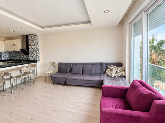 GÜVENLİK,HAVUZ, K.OTOPARK, LÜKS REZİDANSTA SATILIK ARA KAT 1+1 DAİRE