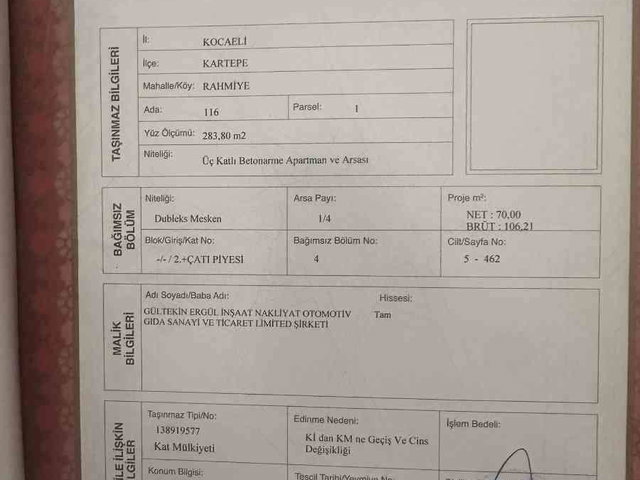 BAŞİSKELE YEŞİLYURT'TA 3+1 KİRALIK DAİRE