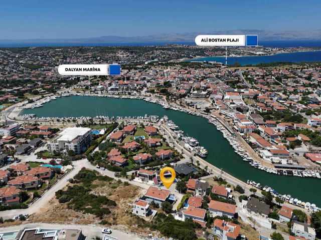 DALYAN MARINA MANZARALI, ÖZEL HAVUZLU, 4+1 LÜKS VILLA