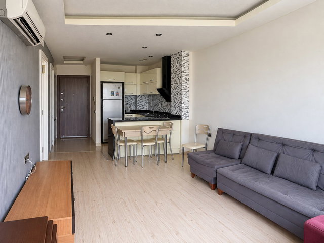 HAVUZ, GÜVENLİK, K.OTOPARK, LÜKS REZİDANSTA SATILIK ARA KAT 1+1 DAİRE
