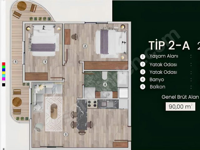 RE/MAX ŞEHİR'DEN ÇİFTLİKKÖY ŞURA YAPI'DA SATILIK DAİRE