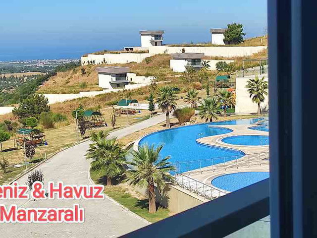 KUŞADASI EŞİN GOLF RESORT’TA  DENİZ & HAVUZ MANZARALI EŞYALI 1+1 | KAÇIRILMAYACAK FIRSAT