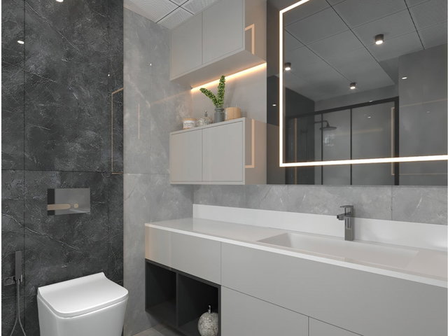 ESENBOĞA MERKEZ’DE GÜNEY-DOĞU CEPHELİ 2+1 | 2 BANYO | BALKON | 4. KAT
