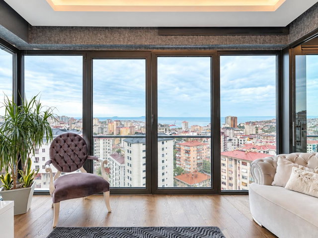FENERYOLU ZİVERBEY 34’TE 14. KAT DOĞU-GÜNEY CEPHELİ DENİZ MANZARALI  3+1 SATILIK DAİRE