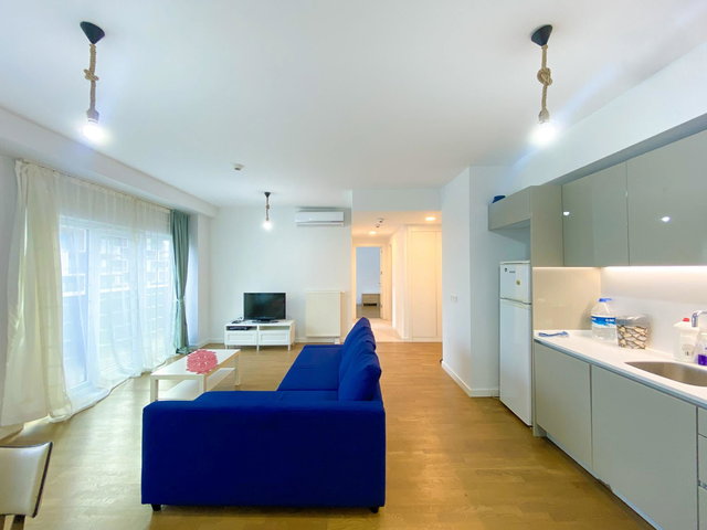AND PASTEL KISA KATLILARDA 125 M² EŞYALI KIRALIK TERASLI 2+1