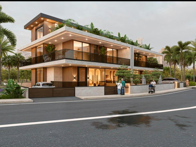 İSKELE LONG BEACH’TE ÖZEL ASANSÖRLÜ & KAPALI OTOPARKLI İKİZ VİLLA