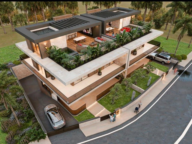 İSKELE LONG BEACH’TE ÖZEL ASANSÖRLÜ & KAPALI OTOPARKLI İKİZ VİLLA