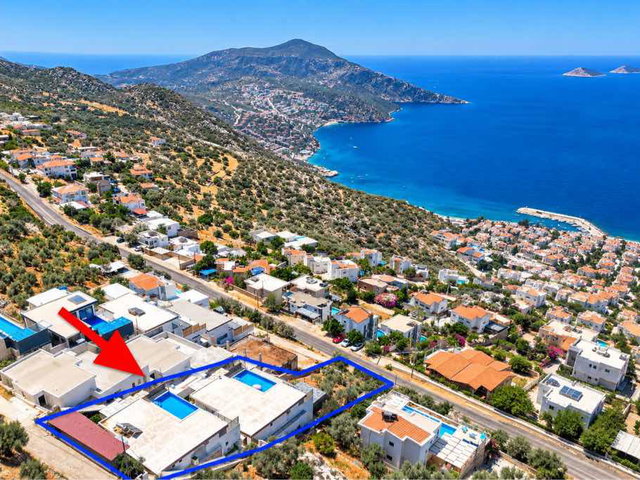 3 ADET VİLLA  HEMDE BU FİYATA !!! KALKAN DENİZ MANZARALI KUPON VİLLA