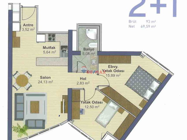 BATI ATAŞEHİR ANDROMEDA RESİDENCE 2+1