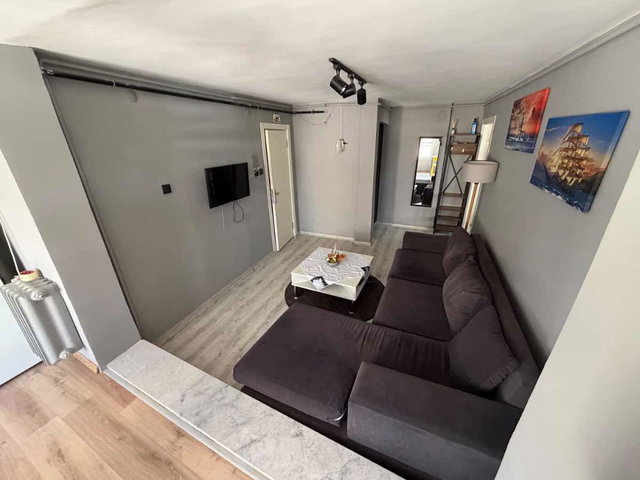KIZILAY MERKEZ 1+1 EŞYALI TERASLI KİRALIK
