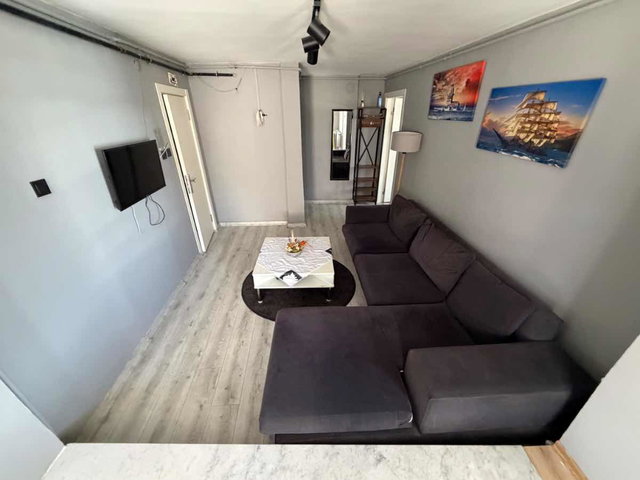 KIZILAY MERKEZ 1+1 EŞYALI TERASLI KİRALIK
