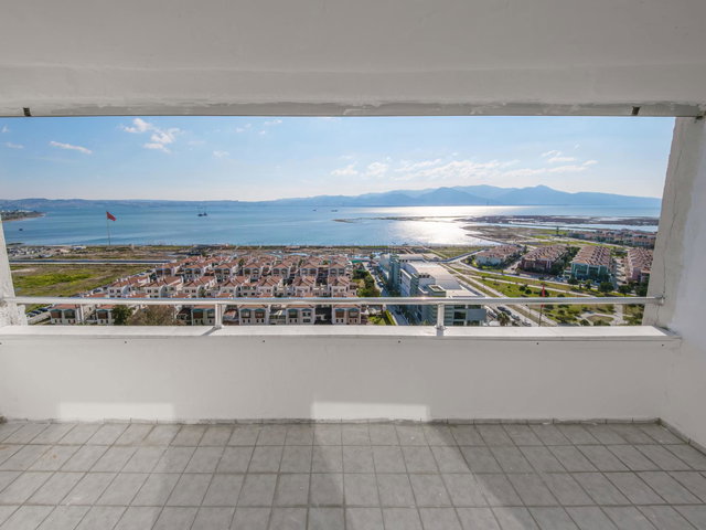 MAVIŞEHIR KUĞU BLOKLARINDA DENIZ MANZARALI 3+1 SATILIK DAIRE BOŞ
