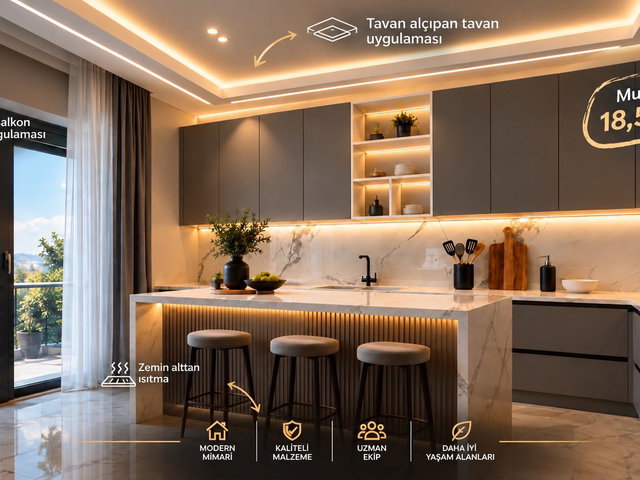 REMAX DEM'DEN DEMİRKENT’TE İNŞA HALİNDE 4+1 EN ÜST KAT | 174M² BRÜT | YERDEN ISITMA | 3 CEPHE
