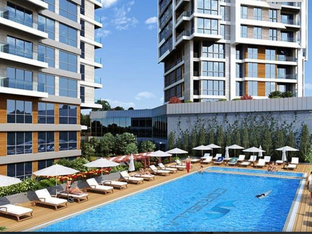 CORDELLA KARTAL SİTESİ HAVUZ MANZARALI SATILIK 3+1 DAİRE