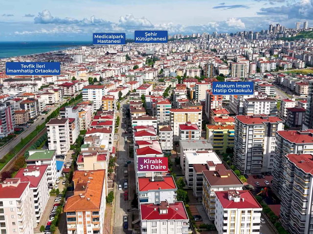 HÜSEYIN BOYLU'DAN TRAMVAY DURAĞINA YAKIN KIRALIK 3+1 DAIRE