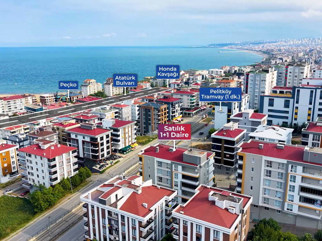 HÜSEYIN BOYLU'DAN TRAMVAYA CEPHE SATILIK EŞYALI 1+1 DAIRE