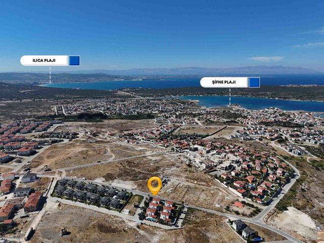 ÇEŞME REİSDERE’DE 406 M² ARSADA ÖZEL HAVUZLU 4+1 VİLLA