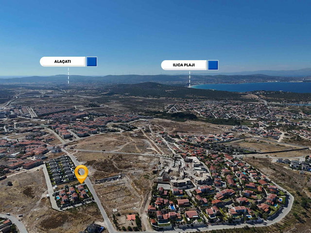ÇEŞME REİSDERE’DE 406 M² ARSADA ÖZEL HAVUZLU 4+1 VİLLA