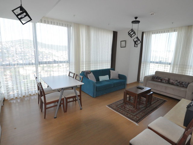 RİTİM'DE ŞEHİR &DENİZ MANZARALI FULL EŞYALI 2+1 KİRALIK DAİRE