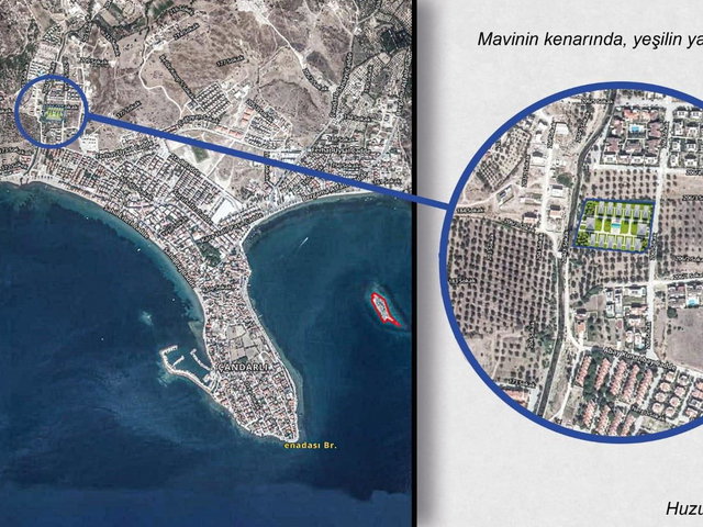 DİKİLİ ÇANDARLI MERKEZDE, HAVUZLU SİTE VİLLA, PLAJA YAKIN