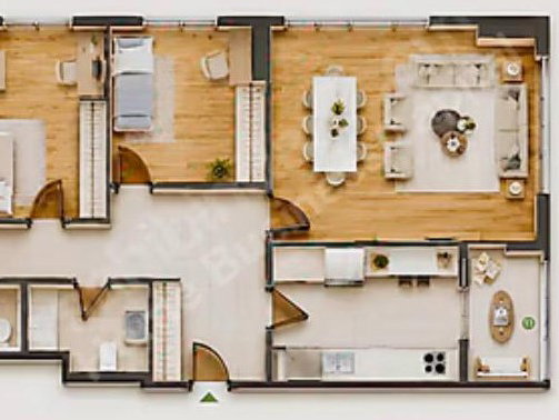 FİKİRTEPE EMLAK KONUT ETAP 12 'DE 3+1 KİRALIK BALKONLU DAİRE