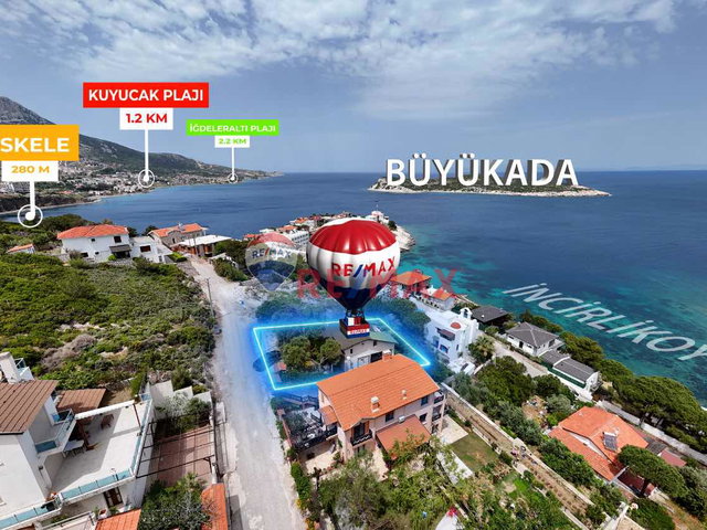 İNCIRLIKOY'DA PANORAMIK DENIZ MANZARALI TAM MÜSTAKIL VILLA
