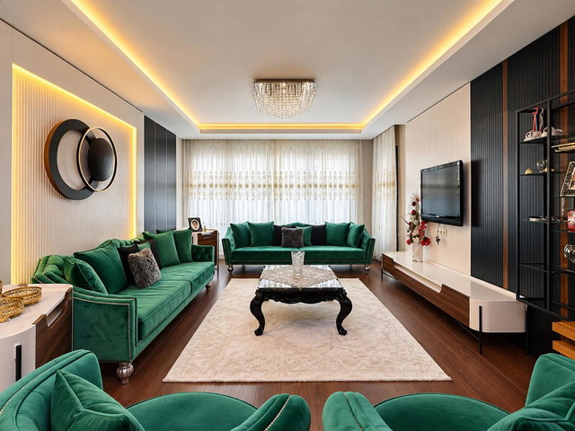 FUAT MOREL’DE MODERN MİMARİLİ, EBEVEYN BANYOLU, MÜSTAKİL TRİPLEKS  VİLLA