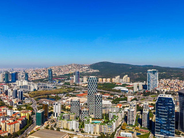 AND PASTELDE 3+1 BÜYÜKLÜĞÜNDE DENIZ MANZARALI EN BÜYÜK TIP 2+1