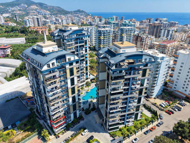 ALANYA MAHMUTLAR ALBİMO LOFT’TA SATILIK 2+1 AYRI MUTFAK DAİRE
