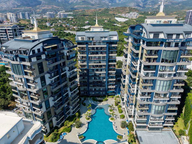 ALANYA MAHMUTLAR ALBİMO LOFT’TA SATILIK 2+1 AYRI MUTFAK DAİRE