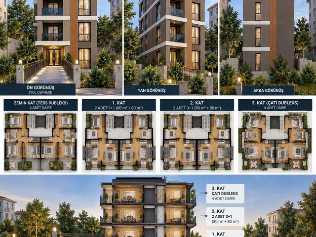 REMAX EFFECT'TEN BOĞAZOVA CADDESİNDE SIFIR 3+1 ARA KAT