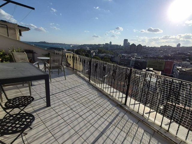 BEŞİKTAŞ SERENCEBEYDE DENİZ VE ŞEHİR MANZARALI TERAS|3+1 SATILIK