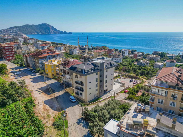 ALANYA DİNEKTE FULL DENİZ MANZARALI SATILIK 2+1 SIFIR DAİRE